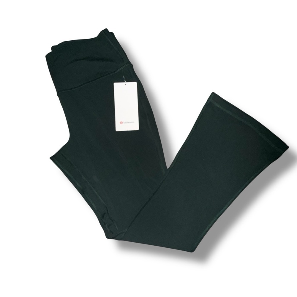 LULULEMON Align Mini Flare Leggings *Regular - Rainforest Green 30” Length Sz 14 - Picture 5 of 13
